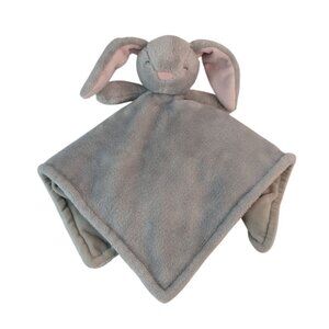 Gray Bunny Rabbit Lovey Baby Security Blanket Pink Ears Carters?